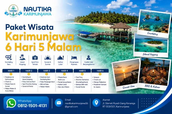 Paket Wisata Karimunjawa 6 Hari 5 Malam