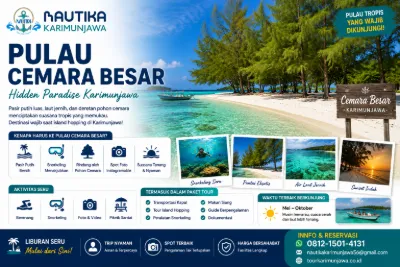 Pulau Cemara Besar Surga Tropis dengan Laut Super Jernih