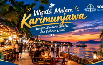 Suasana pasar malam karimunjawa