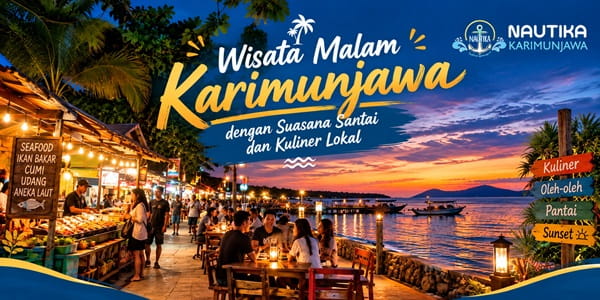 Suasana pasar malam karimunjawa